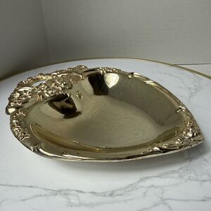 Leonard Vintage Silverplate Heart Shaped Candy Trinket  Decor Cottagecore Granny